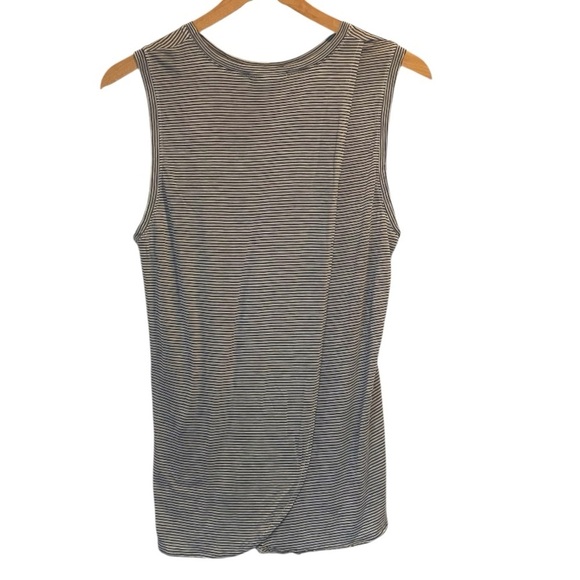 Marine Layer Striped Sleeveless Top, Tulip Back, Navy Blue/White, Lightweight,XL - Picture 4 of 16
